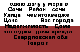 сдаю дачу у моря в Сочи › Район ­ сочи › Улица ­ чемитоквадже › Цена ­ 3 000 - Все города Недвижимость » Дома, коттеджи, дачи аренда   . Свердловская обл.,Тавда г.
